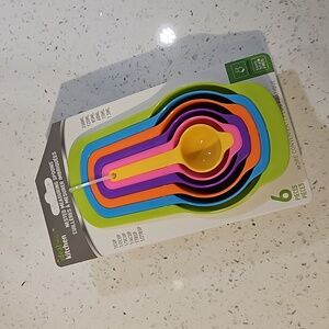 6 PC COLORFUL NESTED MEASURING SPOONS